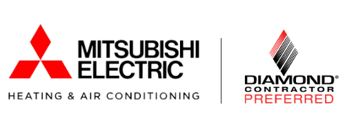heating and air Mitsubishi badge